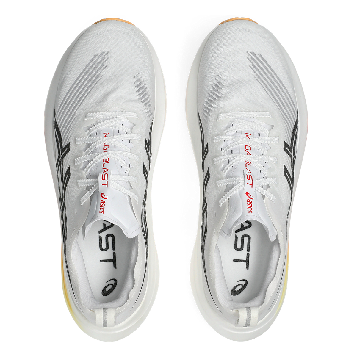 Asics Megablast — White - Piedmont Grey — Size D — Width 10 M / 11.5 W — Alternate View 7