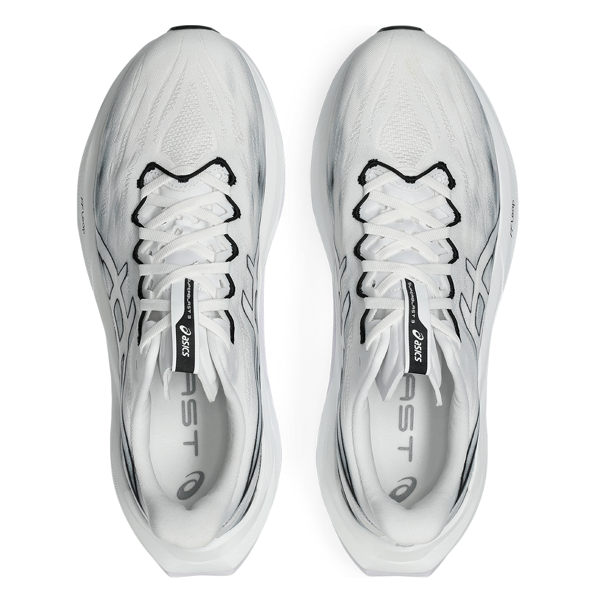 Asics Superblast 3 — White - Black — Size D — Width 10 M / 11.5 W — Alternate View 15