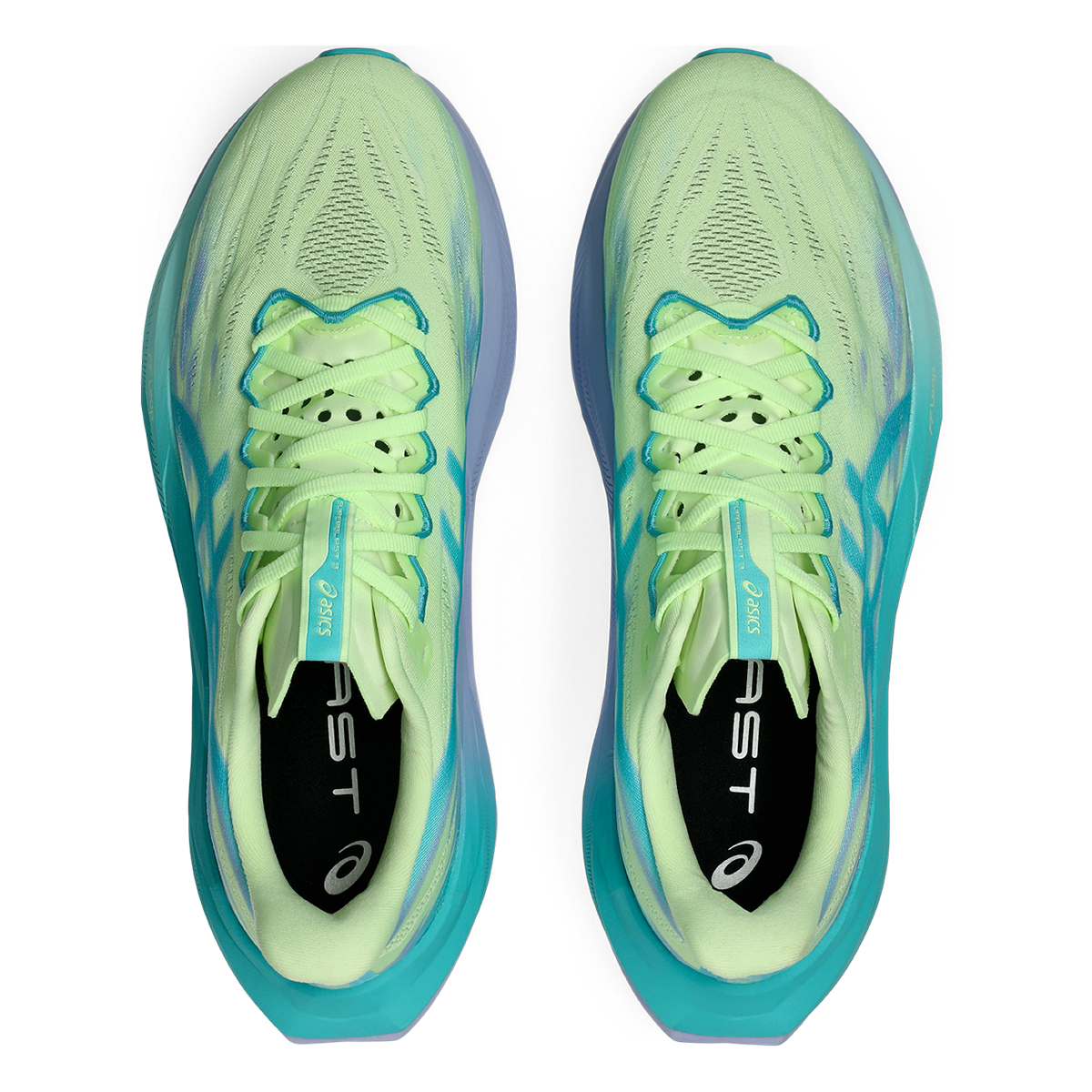 Asics Superblast 3 — White - Black — Size D — Width 10 M / 11.5 W — Back View