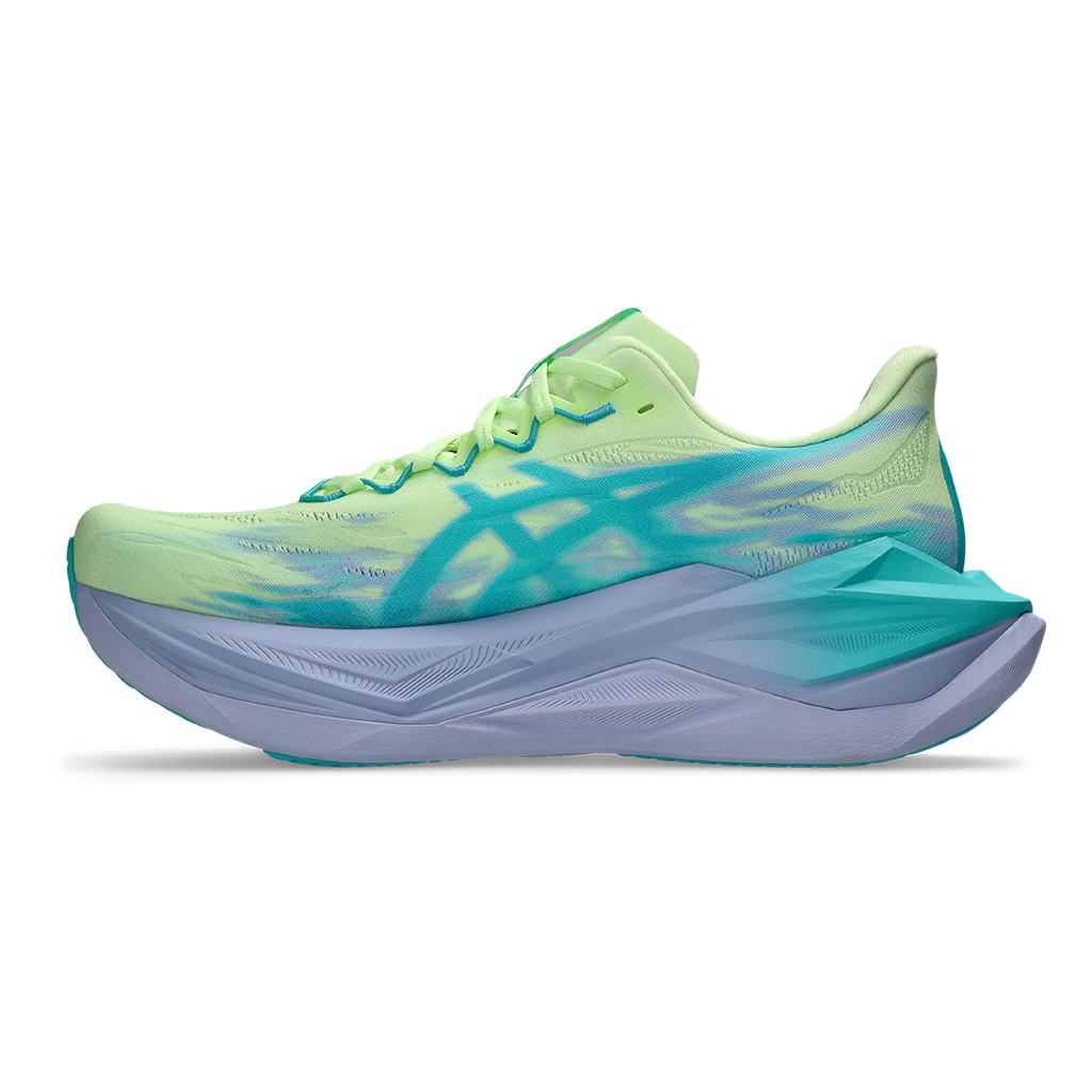 Asics Superblast 3 — White - Black — Size D — Width 10 M / 11.5 W — Side View