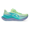 Asics Superblast 3 — White - Black — Size D — Width 10 M / 11.5 W — Front View