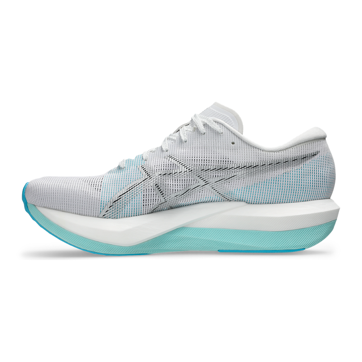 Asics Magic Speed 5 — Vital Green - Carrier Grey — Size D — Width 8.5 M / 10 W — Side View