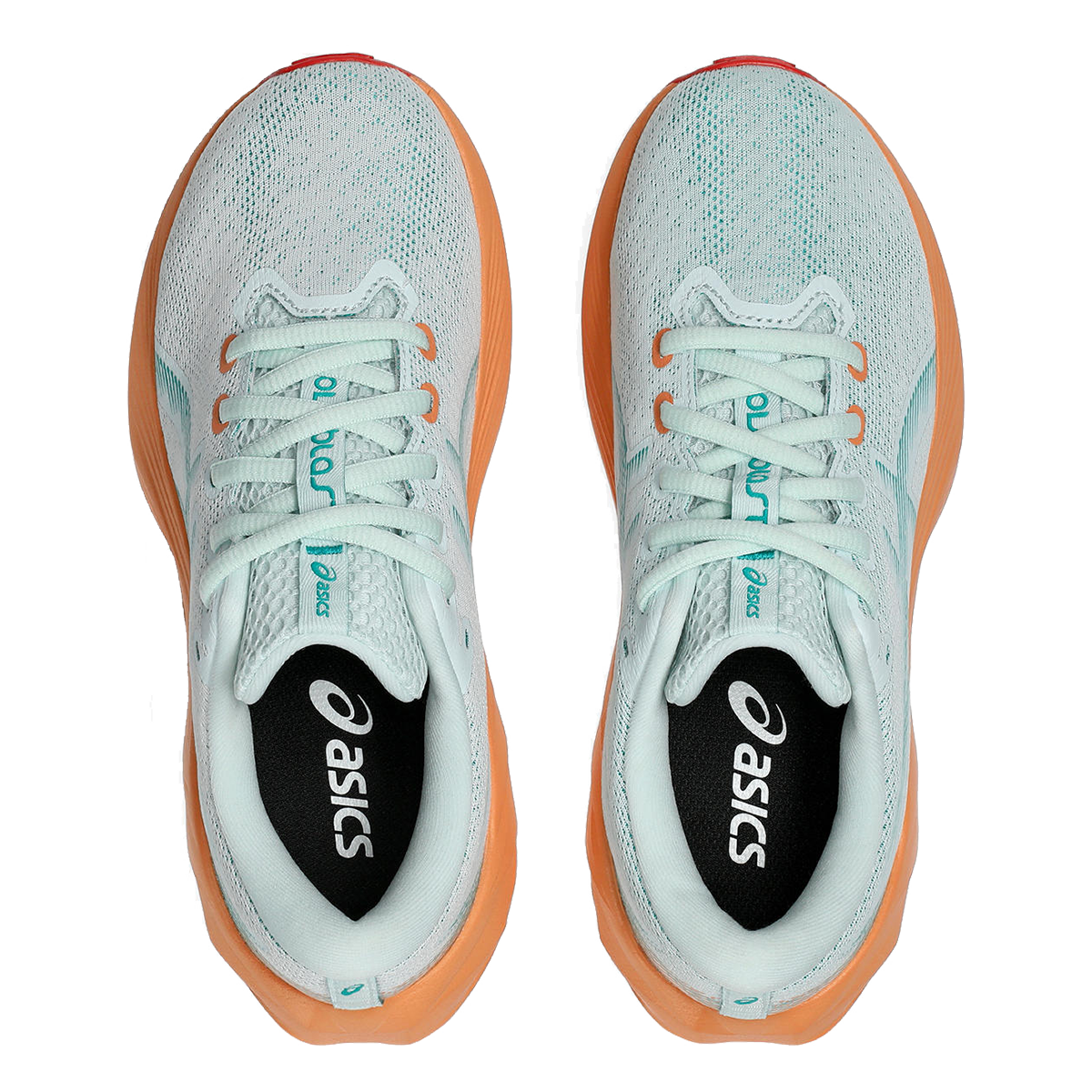 Asics Novablast 5 Grade School — Soothing Sea - Wave Teal — Size Y — Width 1 — Back View