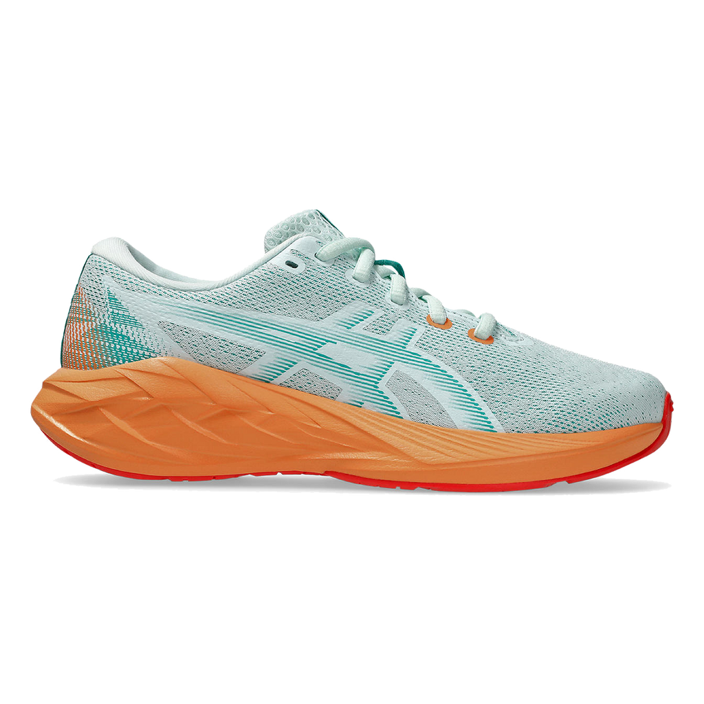 Asics Novablast 5 Grade School — Soothing Sea - Wave Teal — Size Y — Width 1 — Front View