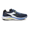 Diadora Mythos Blushield 7 Vortice — White - Black - Vermillion Orange — Size D — Width 9.5 — Front View