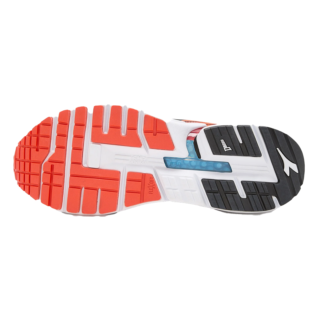 Diadora Mythos Blushield Vigore — White - Black Iris - Neon Mint — Size D — Width 10 — Alternate View 9