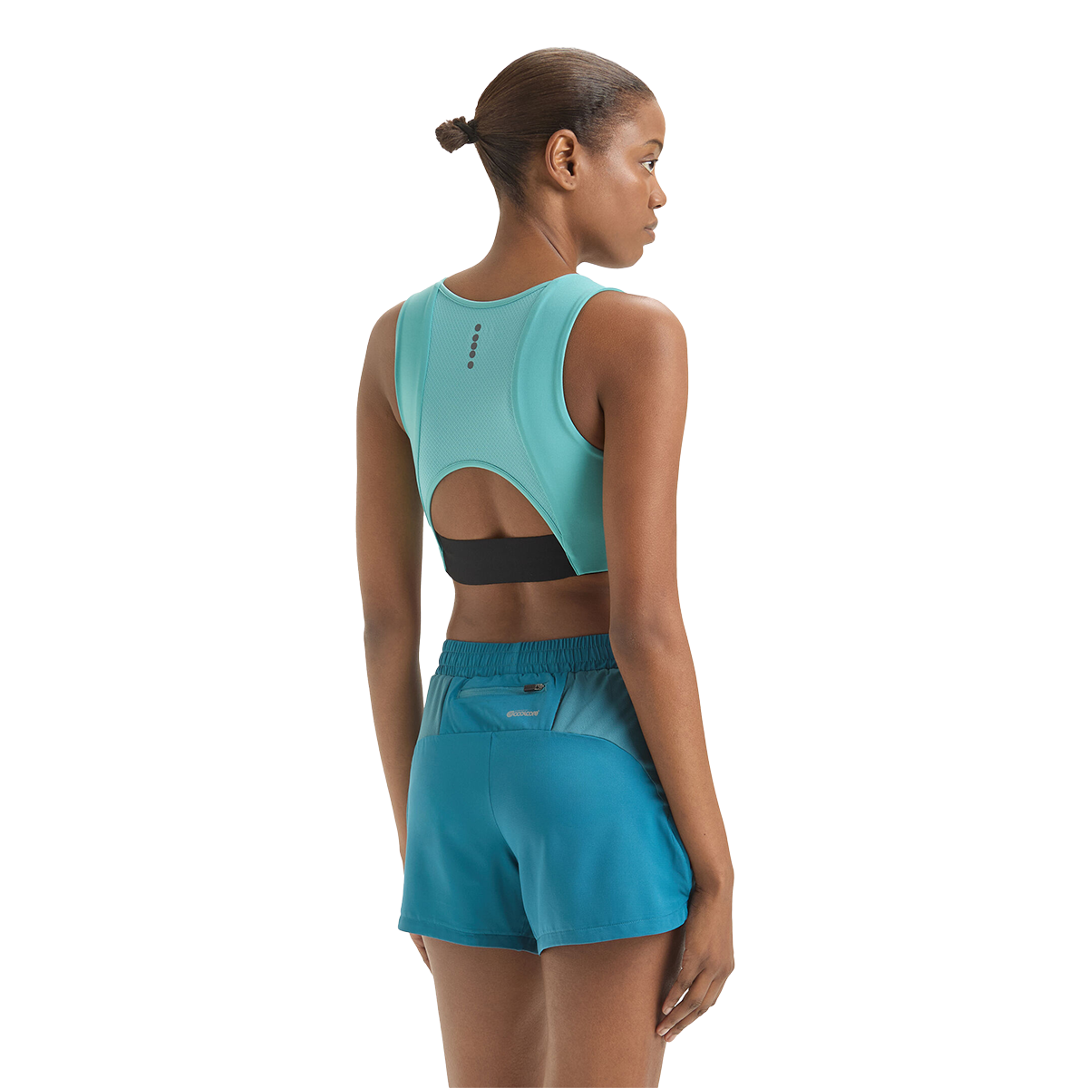 Diadora Run Crew Medium Bra — Pale Marigold — Size Large — Alternate View 7