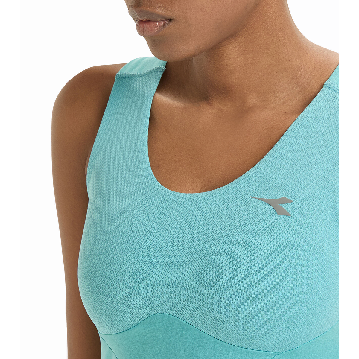 Diadora Run Crew Medium Bra — Pale Marigold — Size Large — Alternate View 8