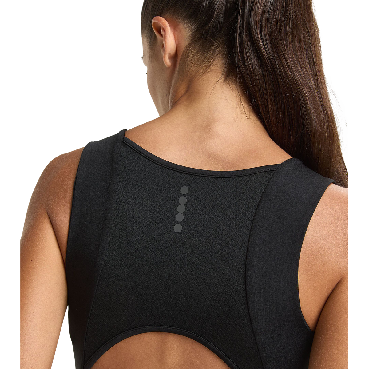 Diadora Run Crew Medium Bra — Pale Marigold — Size Large — Top View