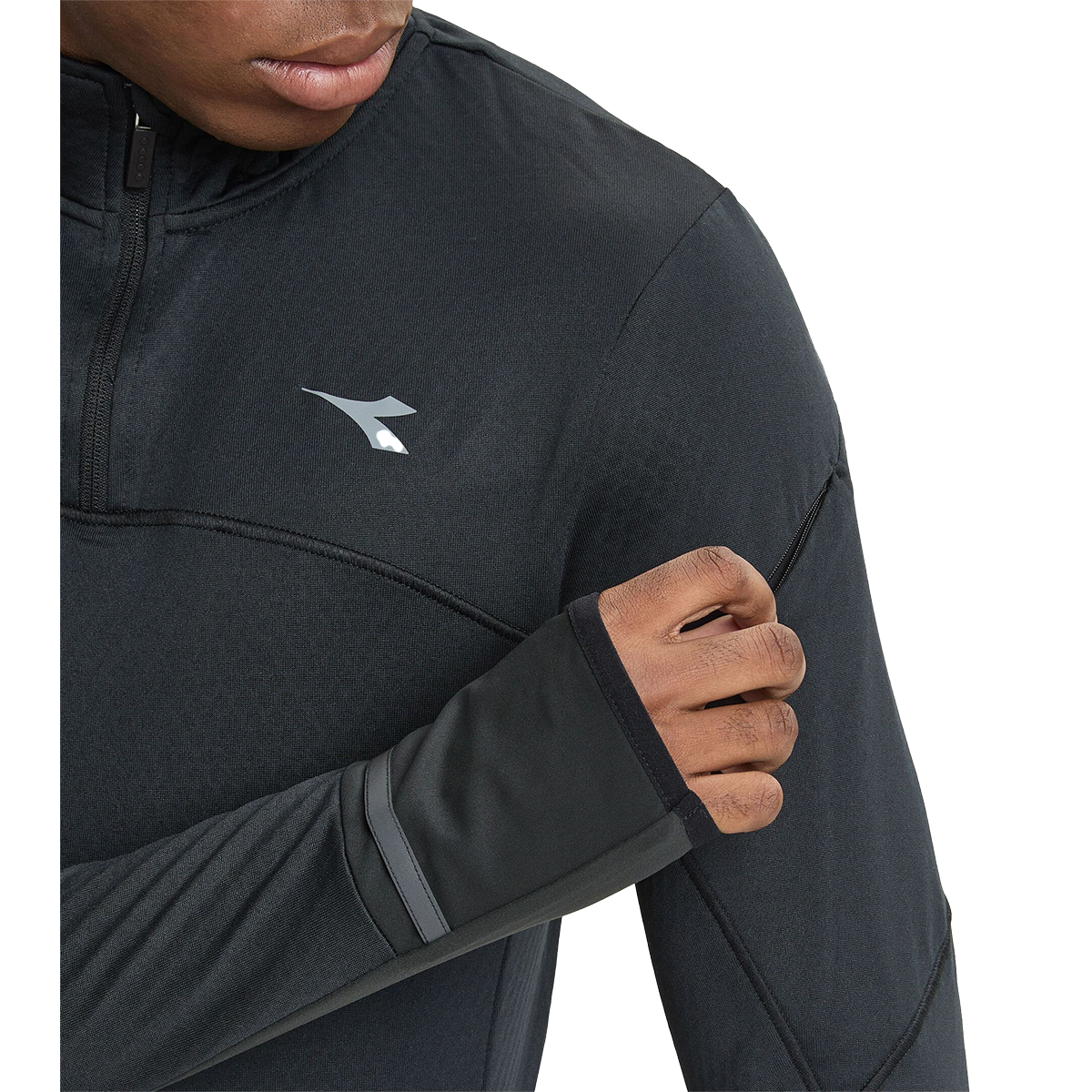 Diadora Warm Up Winter Protection Pullover — Black — Size Small — Alternate View 17