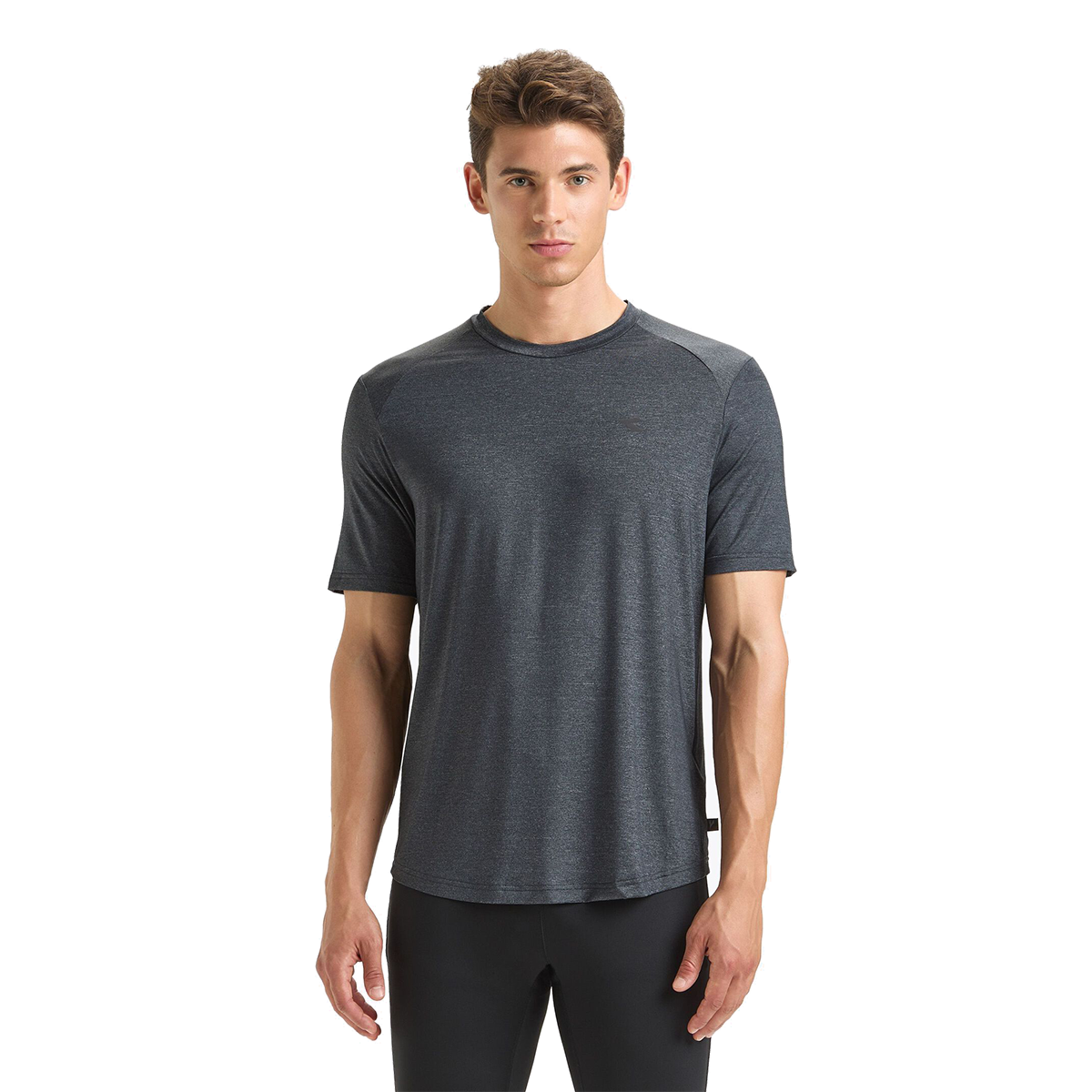 Diadora Tech Tee — Black — Size Small — Front View