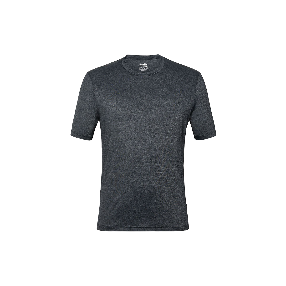 Diadora Tech Tee — Black — Size Small — Top View