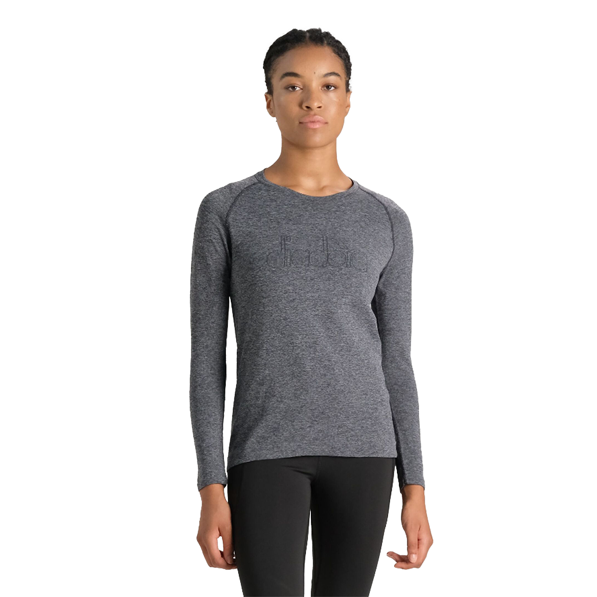Diadora Skin Friendly Longsleeve — Black — Size XSmall — Front View