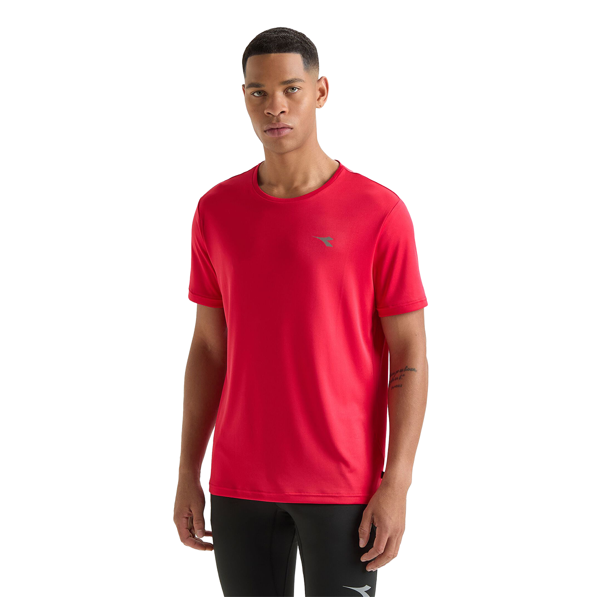 Diadora SS T-Shirt Run — Kumquat — Size Large — Detail View