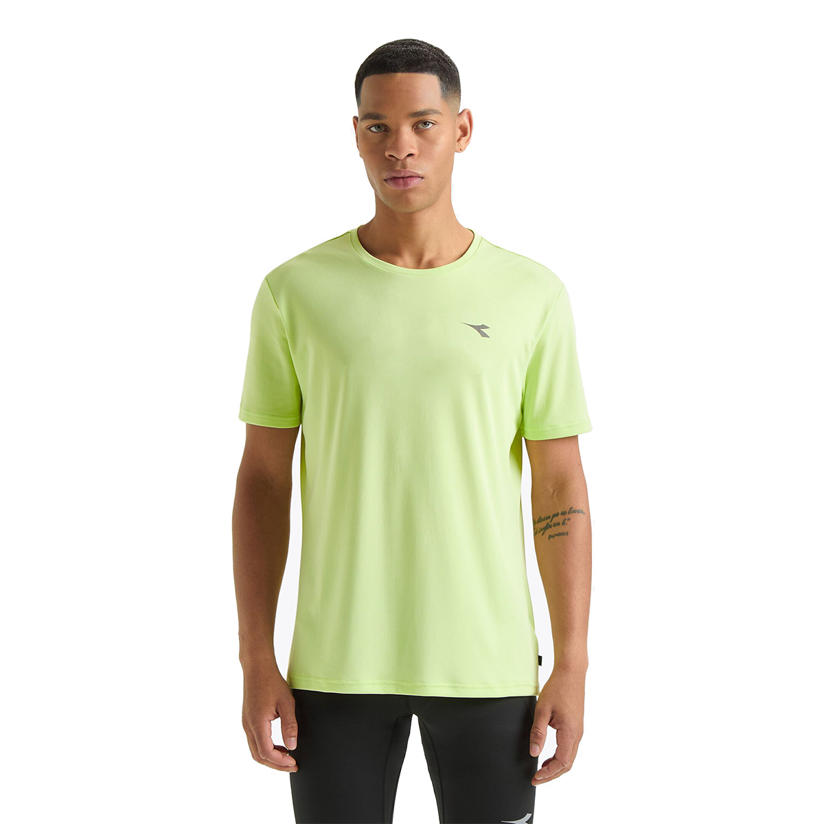 Diadora SS T-Shirt Run — Kumquat — Size Large — Front View