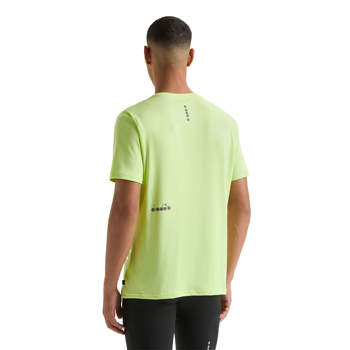 Diadora SS T-Shirt Run — Kumquat — Size Large — Top View