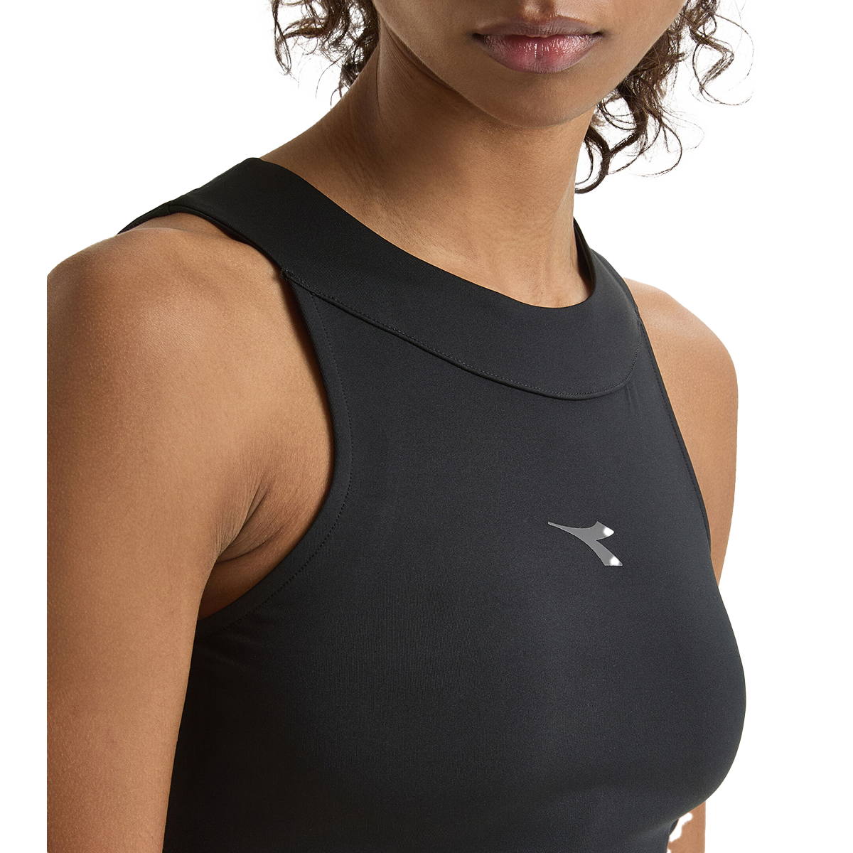Diadora Crop Top Run Tank — Black — Size XXSmall — Alternate View 10