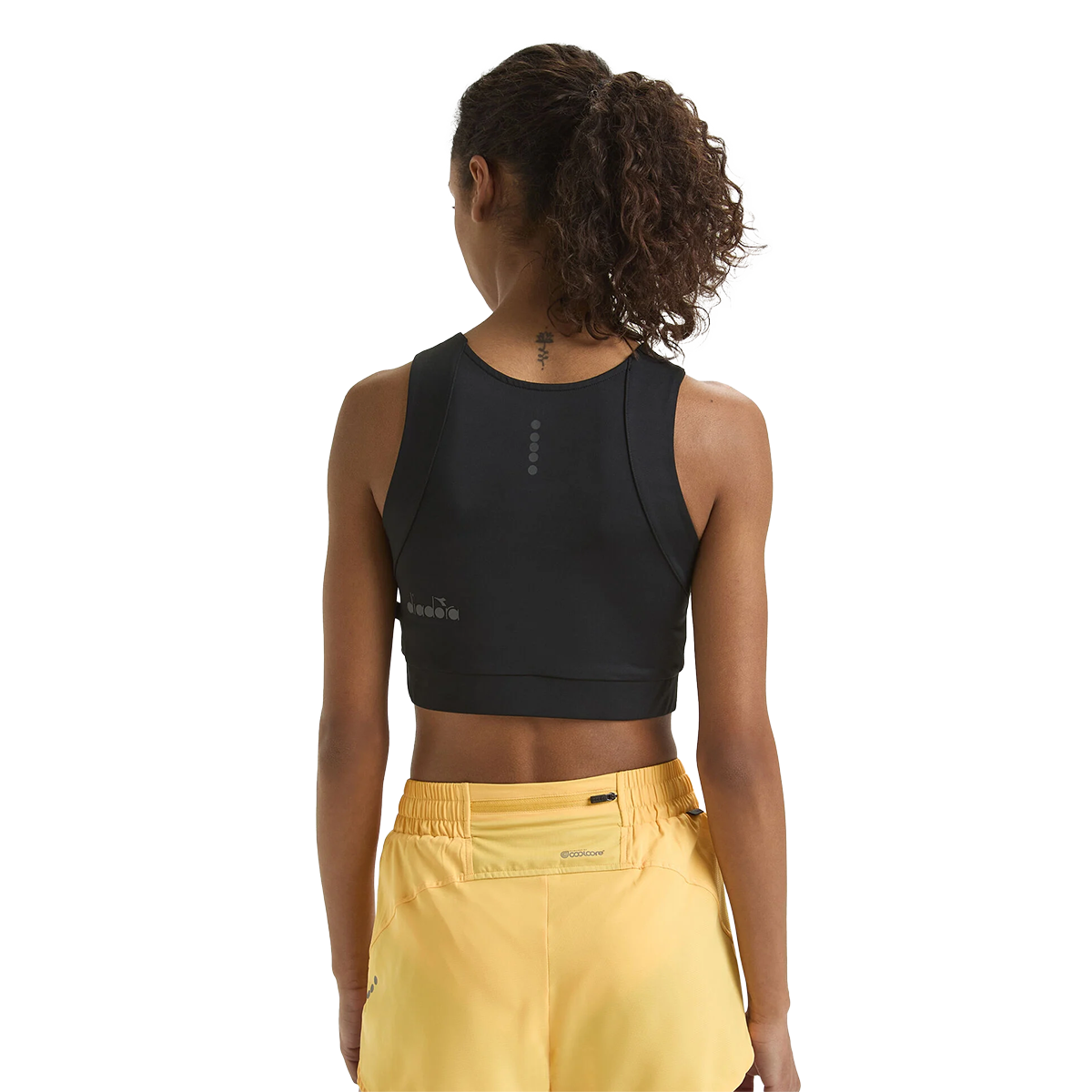 Diadora Crop Top Run Tank — Black — Size XXSmall — Alternate View 8