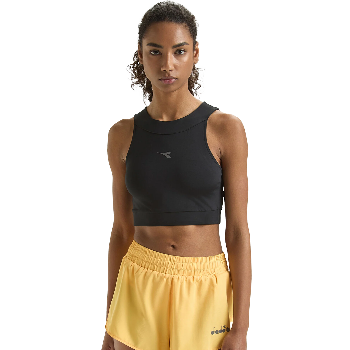 Diadora Crop Top Run Tank — Black — Size XXSmall — Alternate View 7