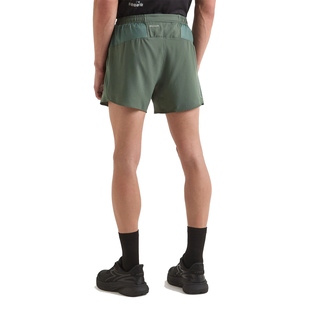 Diadora Super Light Shorts 5" — Black — Size Large — Back View