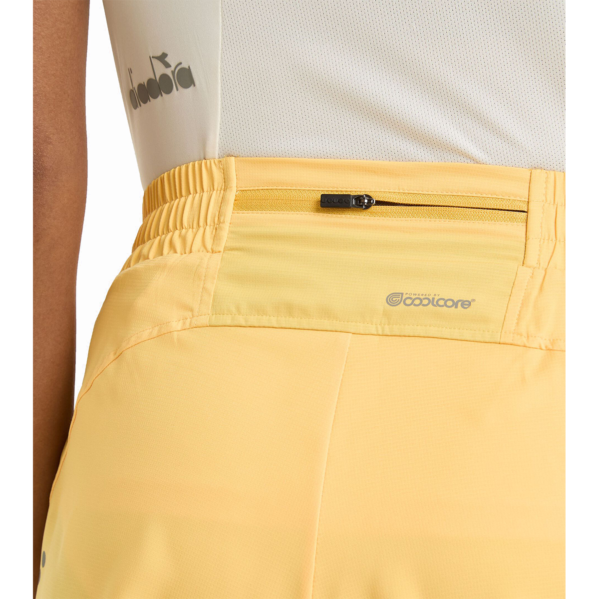 Diadora Super Light Shorts 2.5" — Pale Marigold — Size Large — Alternate View 7