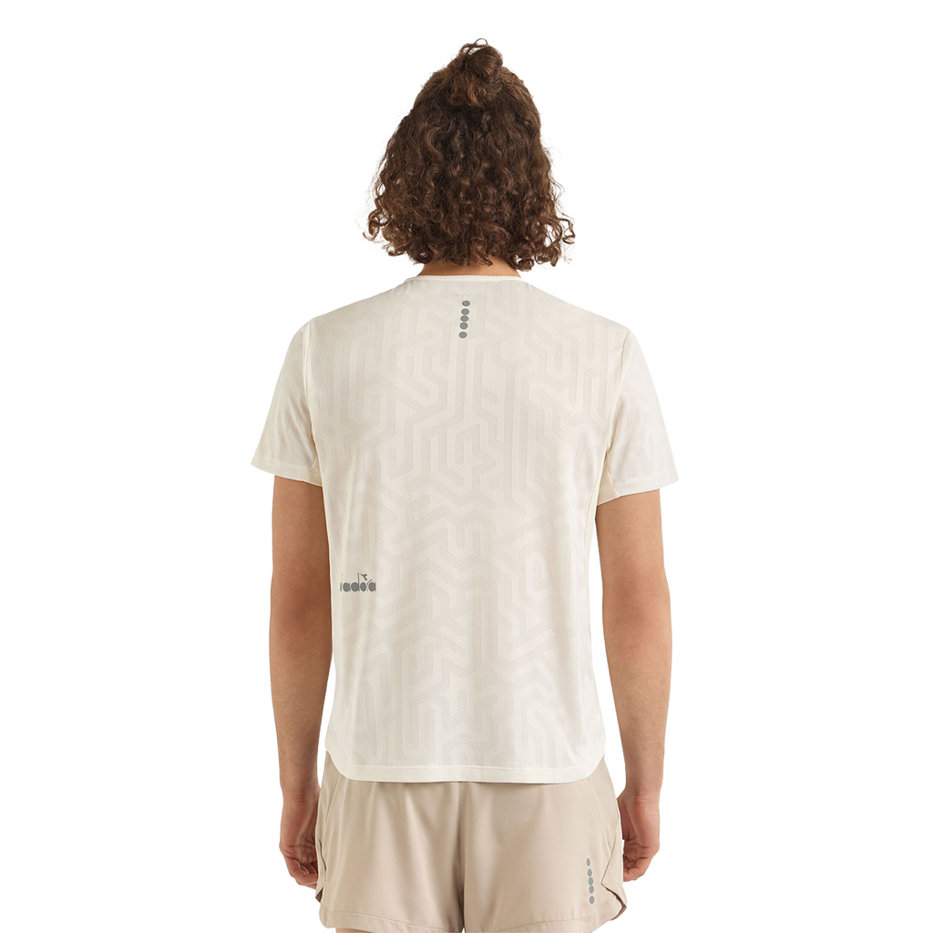 Diadora Super Light SS T-Shirt Whisper White — Whisper White — Size XSmall — Side View