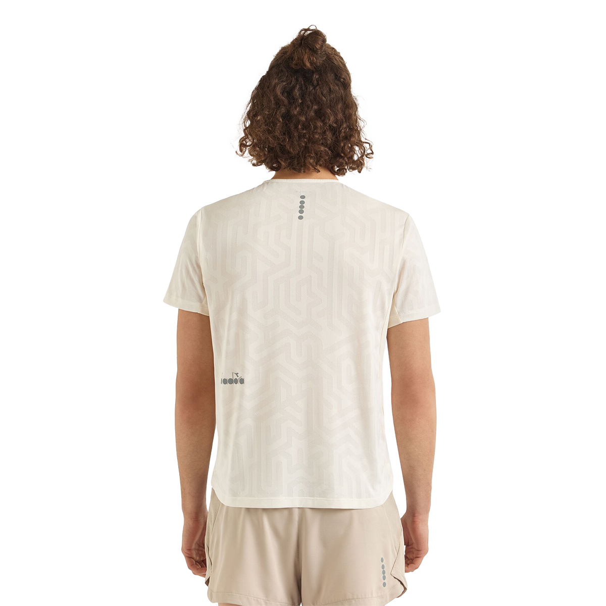 Diadora Super Light SS T-Shirt Whisper White — Whisper White — Size XSmall — Side View