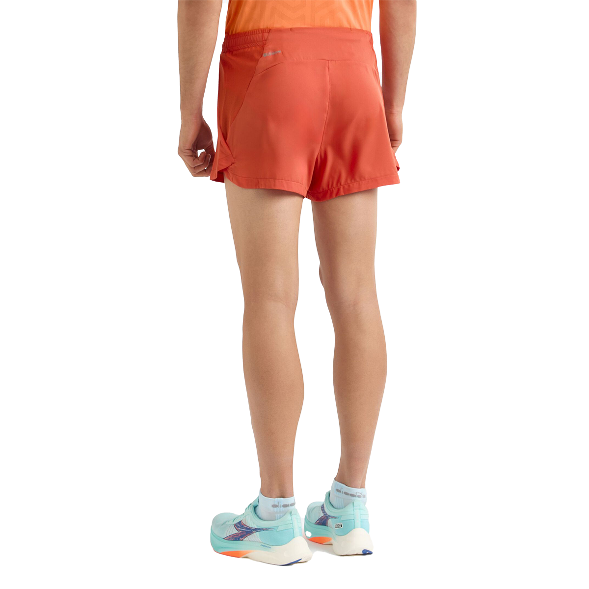 Diadora Super Light Split Shorts 3" — Black - Black — Size Small — Back View