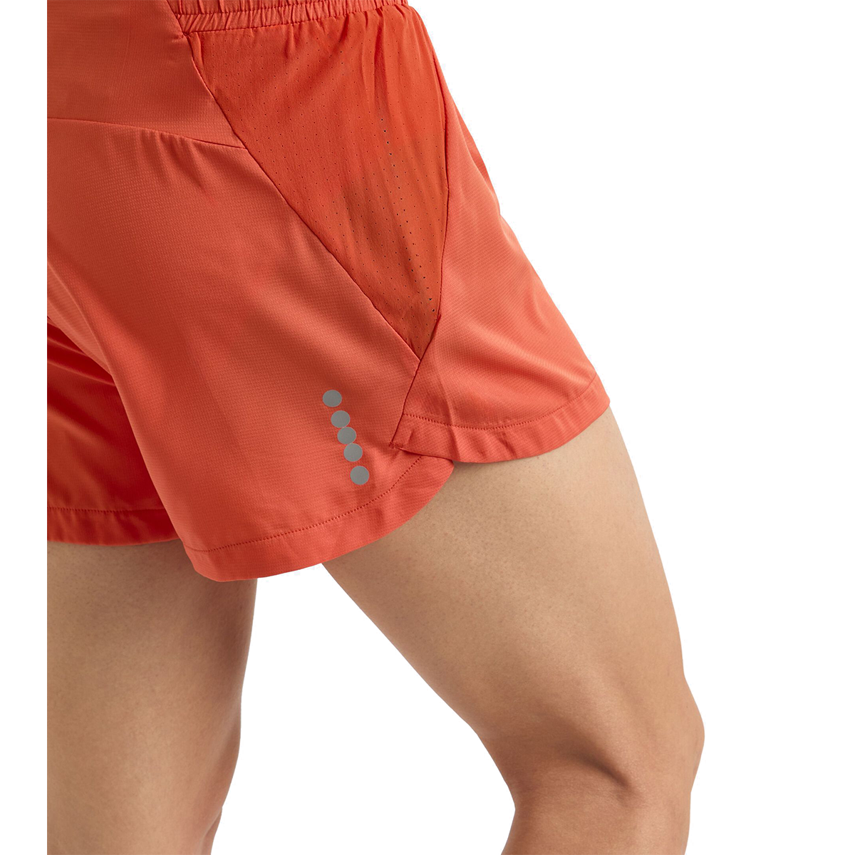 Diadora Super Light Split Shorts 3" — Black - Black — Size Small — Top View