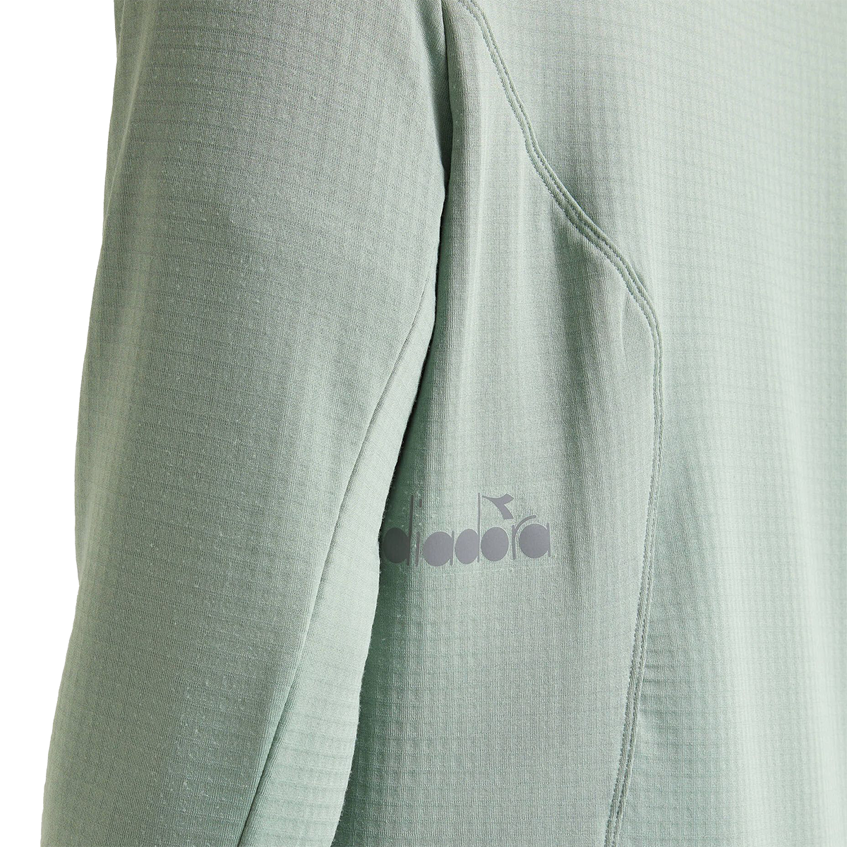 Diadora Warm Up Winter Protection Pullover — Black — Size Small — Detail View
