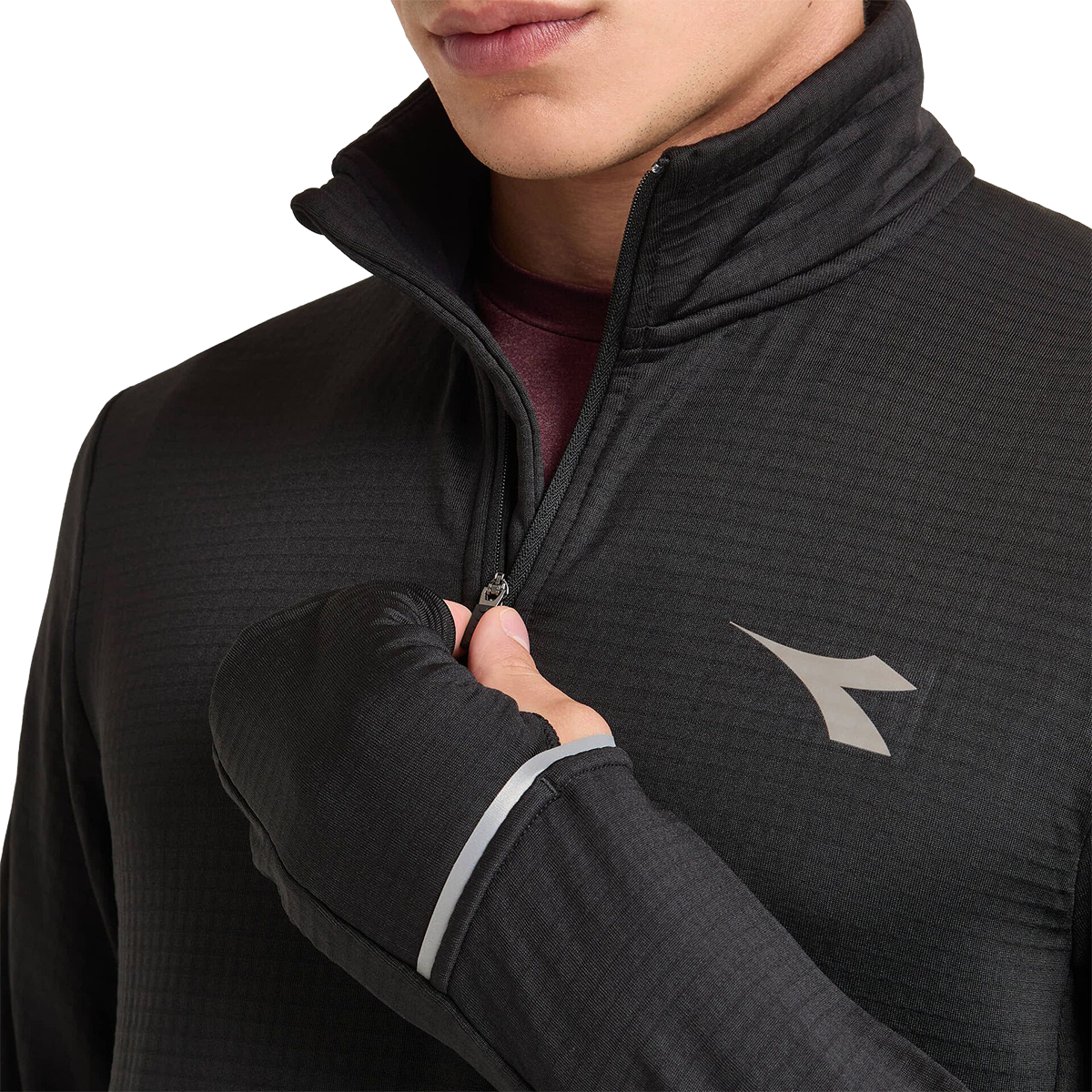 Diadora Warm Up Winter Protection Pullover — Black — Size Small — Alternate View 10