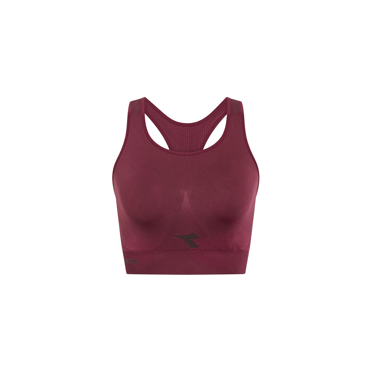 Diadora L. Medium Bra Stratozero — Maroon Banner — Size XSmall / Small — Detail View
