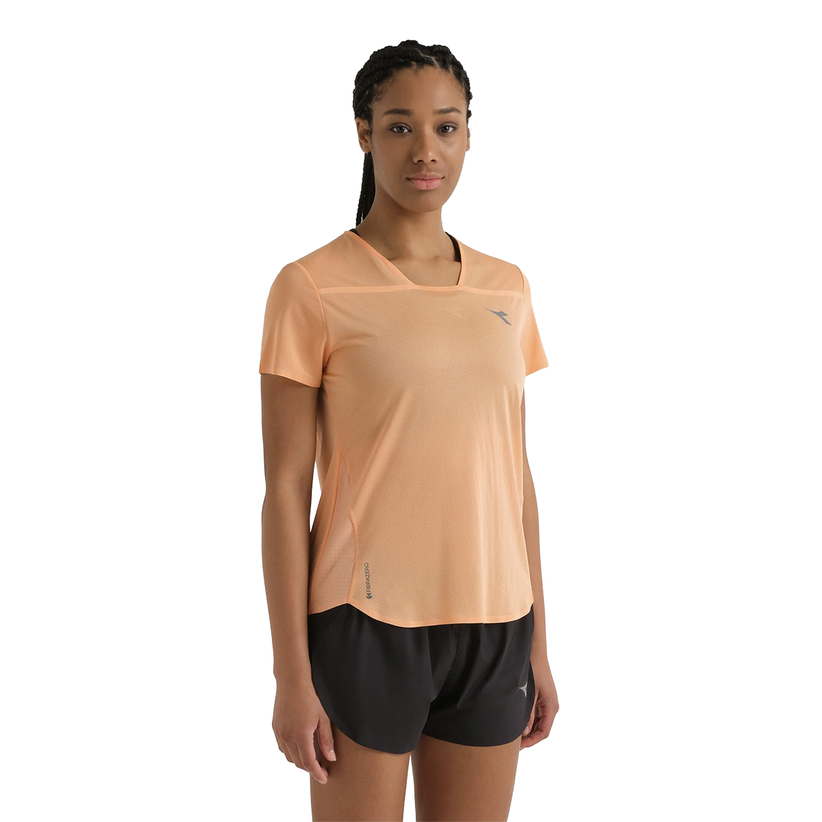 Diadora L. SS T-Shirt Super Light Fibrazero — Peach Cobbler — Size XXSmall — Alternate View 13