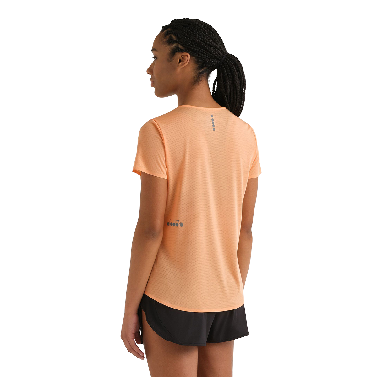Diadora L. SS T-Shirt Super Light Fibrazero — Peach Cobbler — Size XXSmall — Alternate View 15