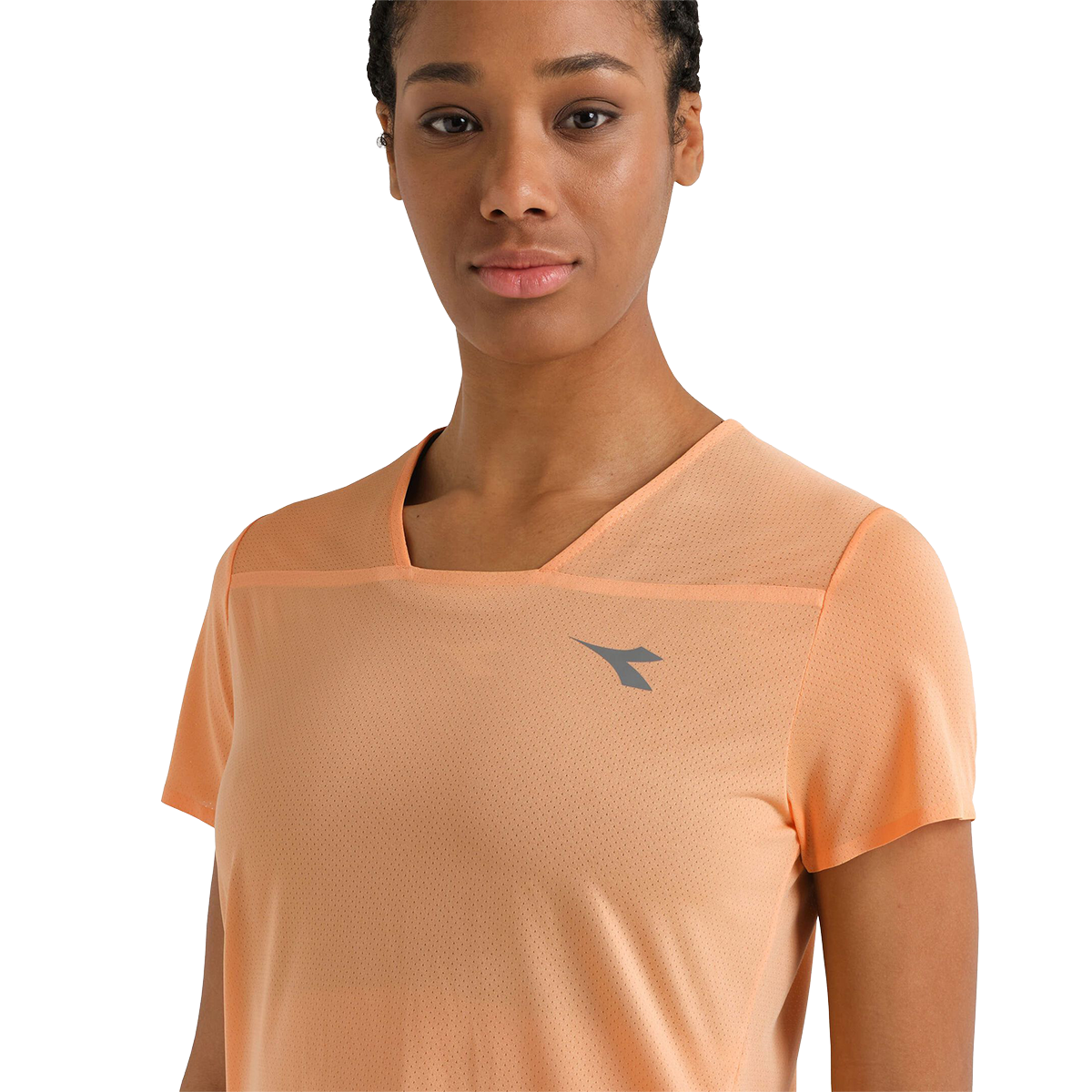 Diadora L. SS T-Shirt Super Light Fibrazero — Peach Cobbler — Size XXSmall — Alternate View 16