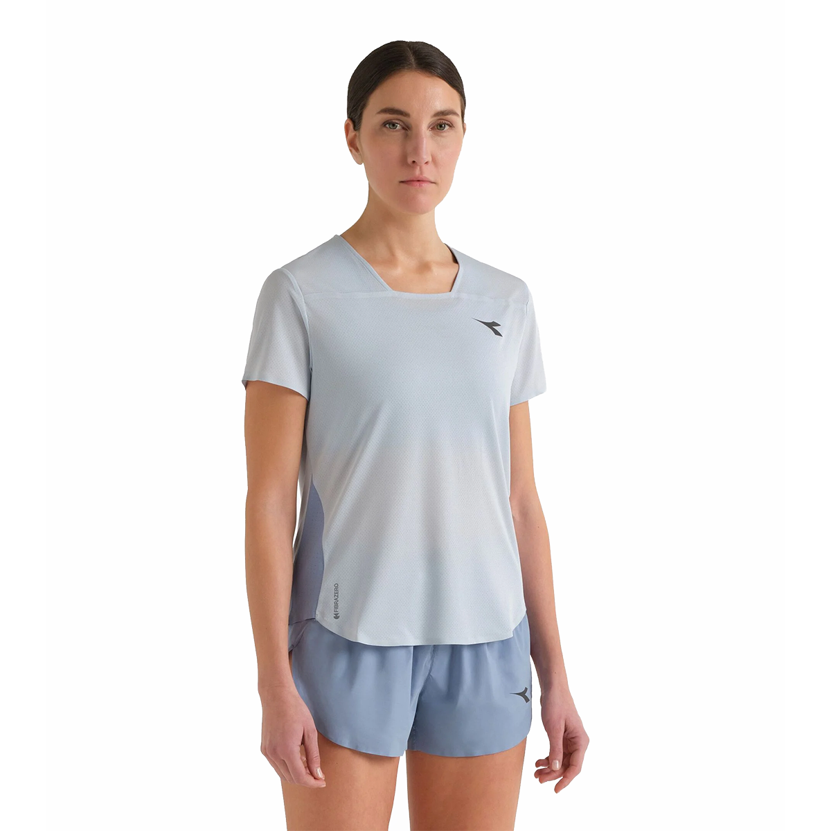 Diadora L. SS T-Shirt Super Light Fibrazero — Peach Cobbler — Size XXSmall — Side View