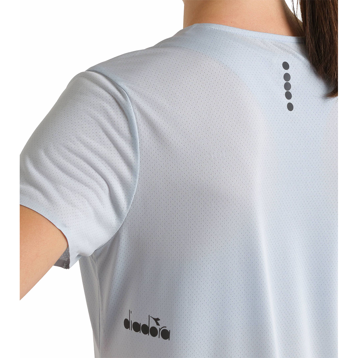 Diadora L. SS T-Shirt Super Light Fibrazero — Peach Cobbler — Size XXSmall — Top View