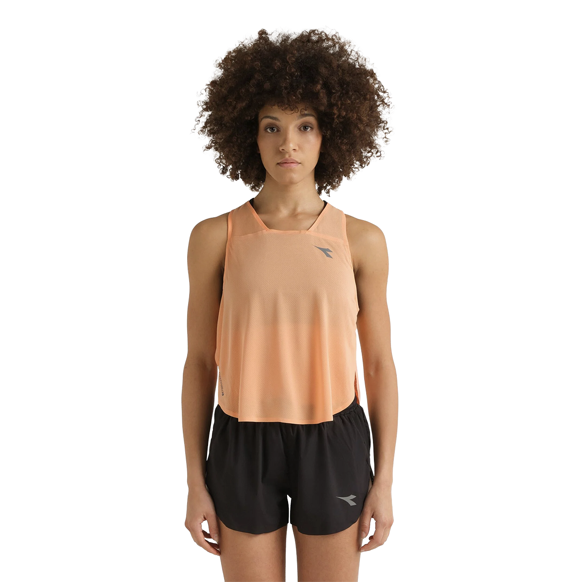 Diadora L. Tank Super Light Fibrazero — Peach Cobbler — Size XXSmall — Alternate View 12