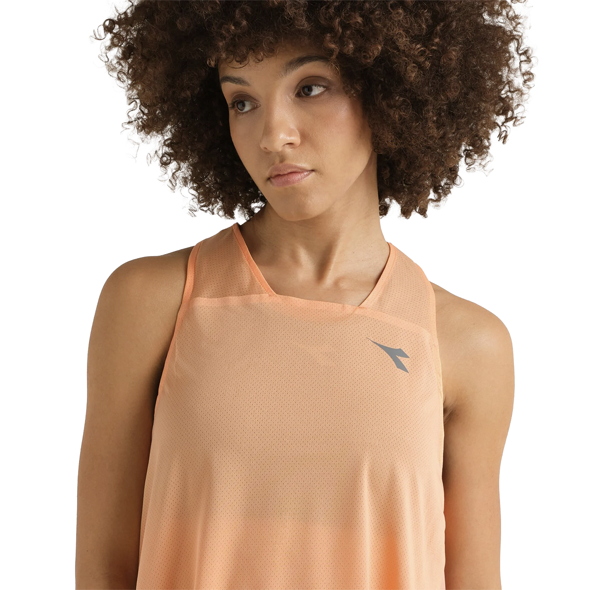 Diadora L. Tank Super Light Fibrazero — Peach Cobbler — Size XXSmall — Alternate View 15