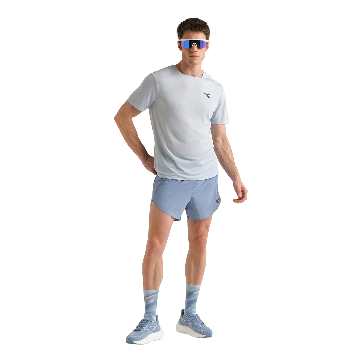Diadora Shorts 5 Super Light Fibrazero — Endless Sky — Size Large — Back View