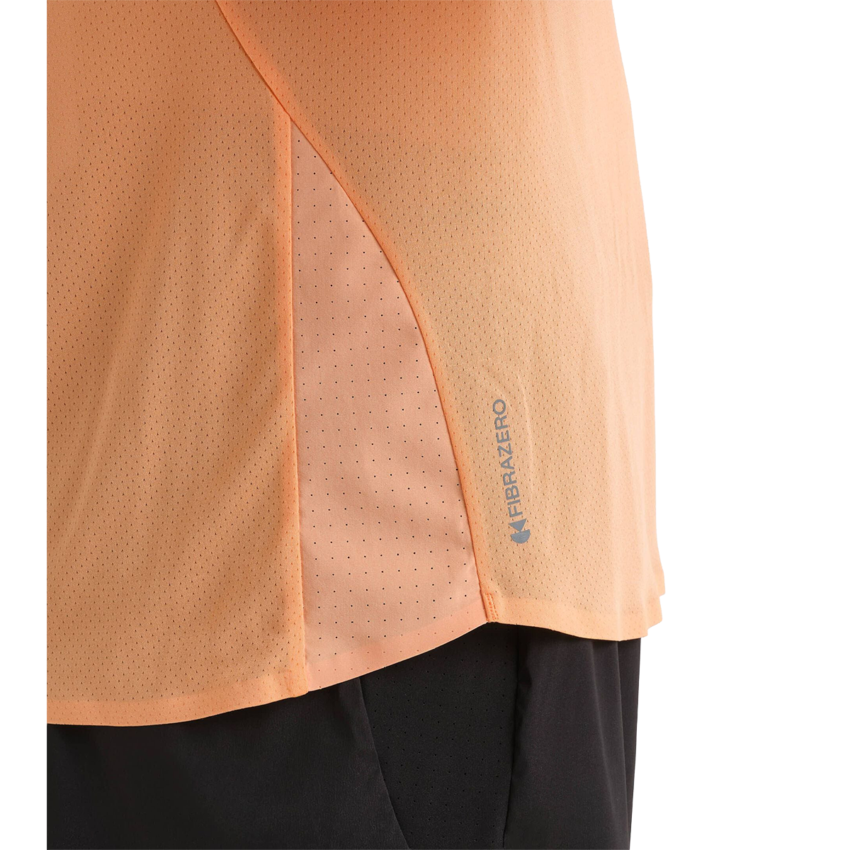 Diadora SS T-Shirt Super Light Fibrazero — Peach Cobbler — Size Large — Detail View