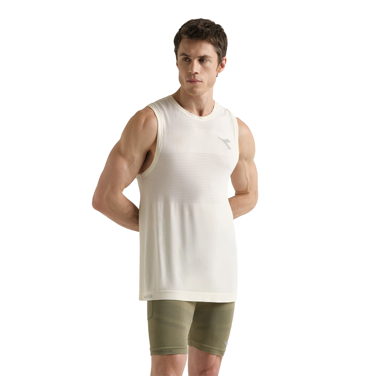 Diadora Tank Stratouno — Winter White — Size Large / XLarge — Front View