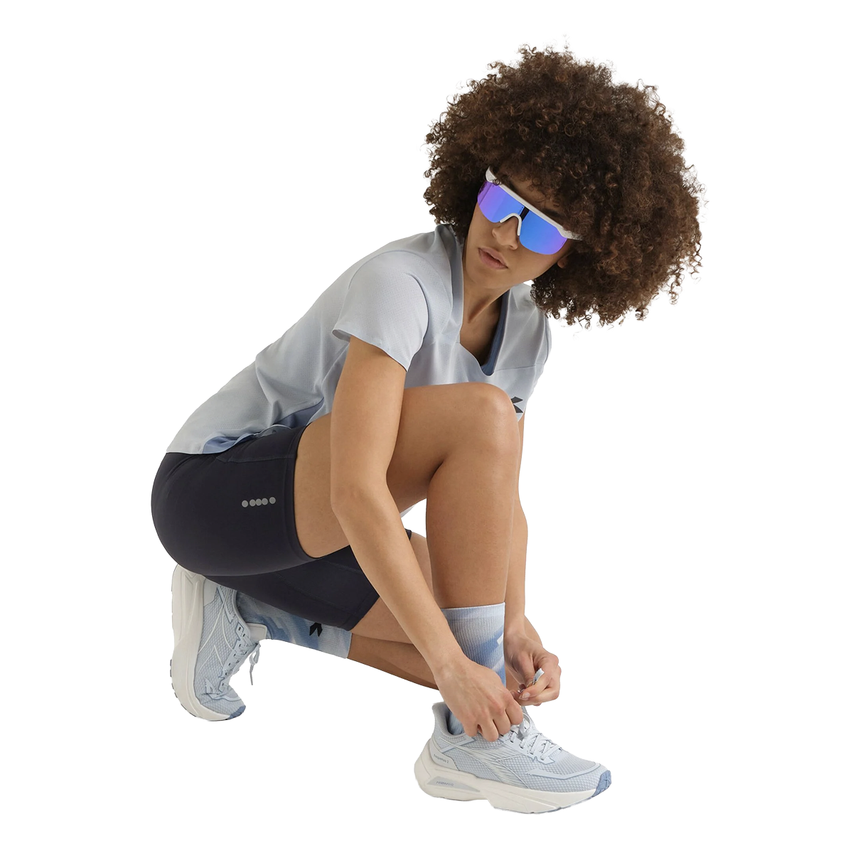 Diadora L. Short Tights Super Light Fibrazero — Dark Navy — Size XXSmall — Back View