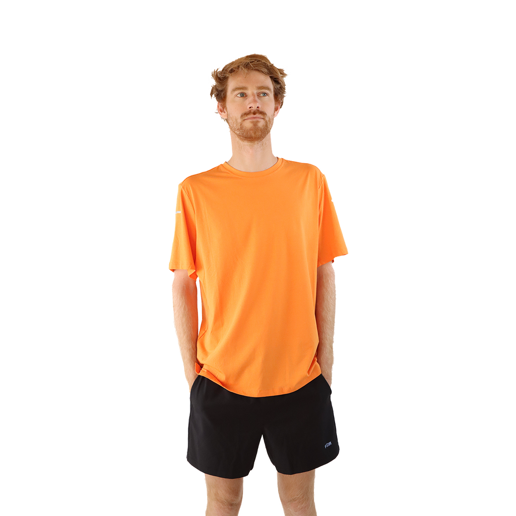 F2R Modal Jersey Shortsleeve Tee — Amber Glow — Size Small — Front View