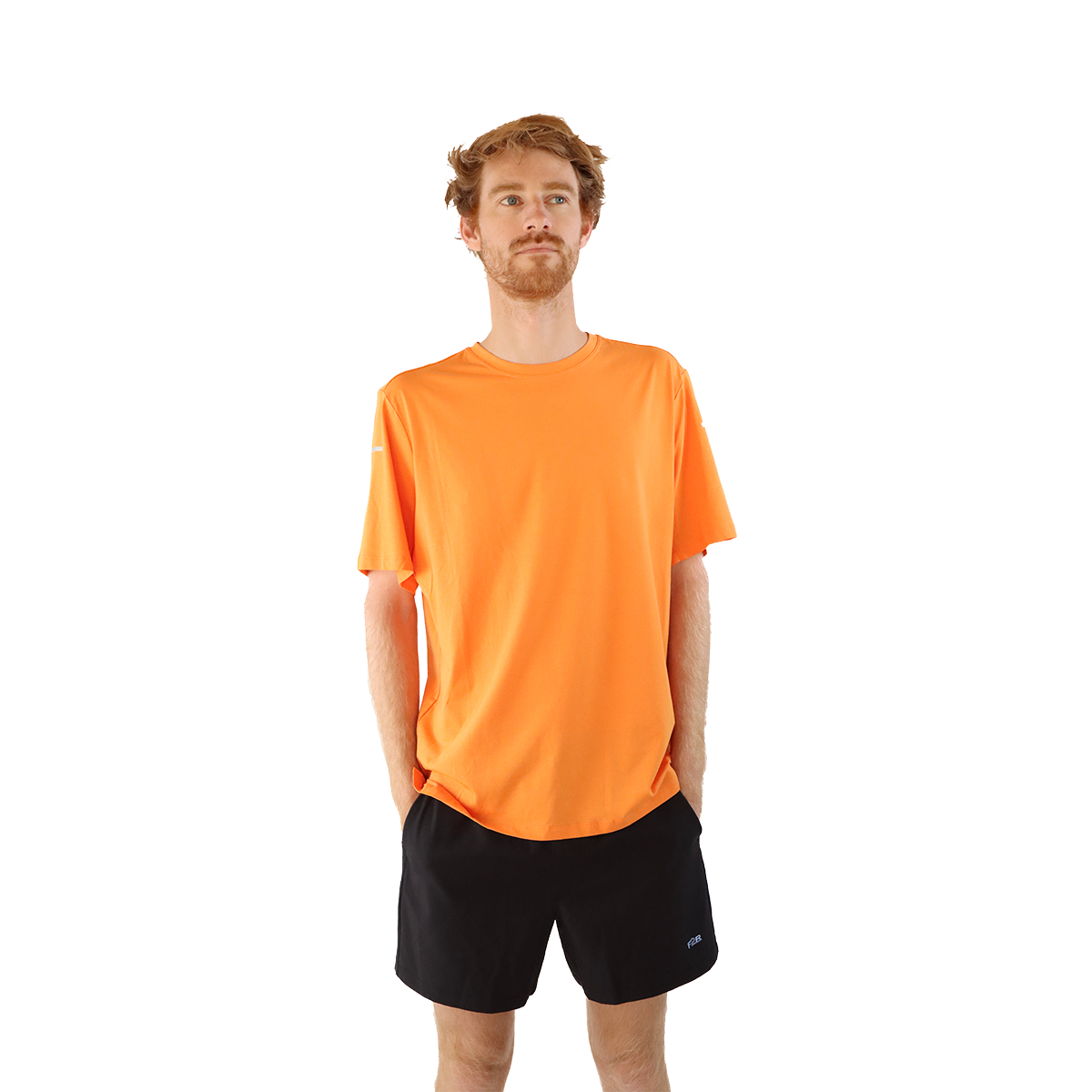 F2R Modal Jersey Shortsleeve Tee — Amber Glow — Size Small — Front View