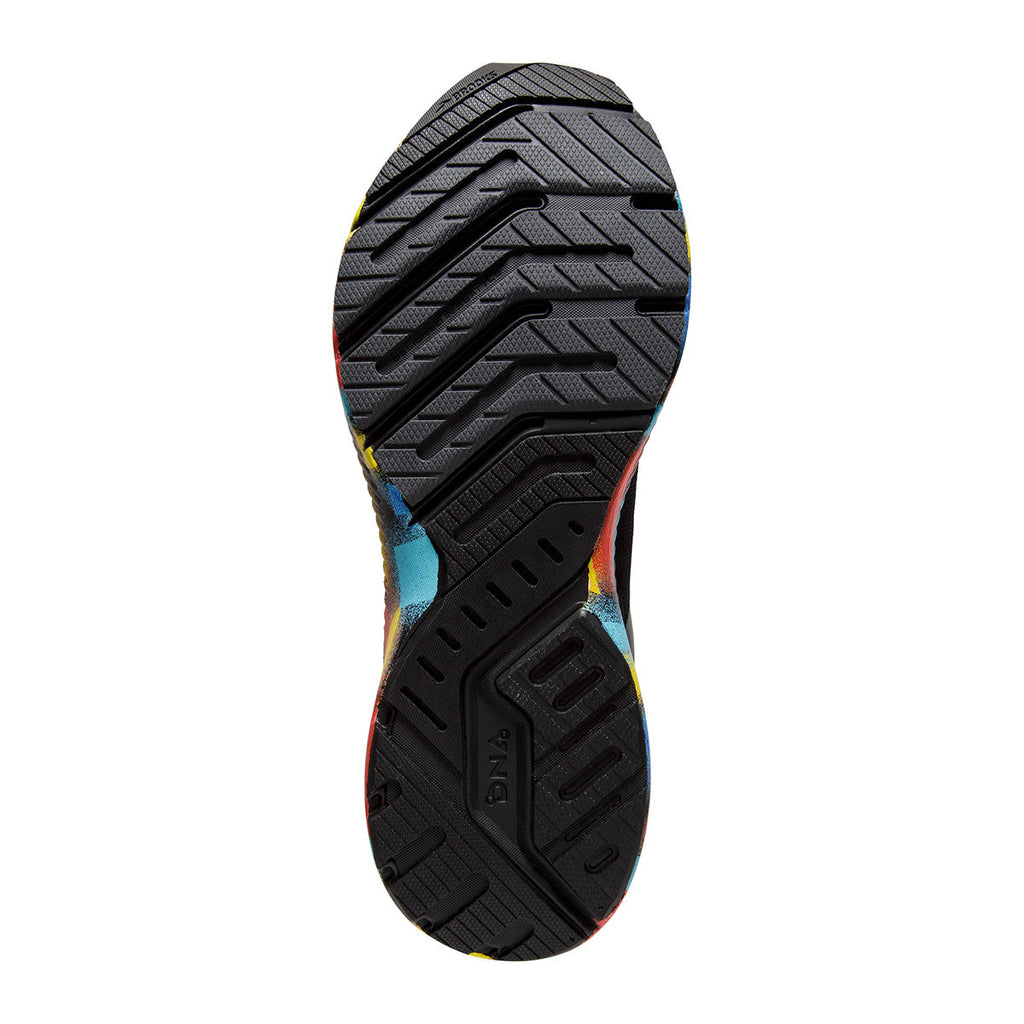 Brooks Launch 8 Victory — Black - Red - Blue — Size B — Width 10.5 — Top View