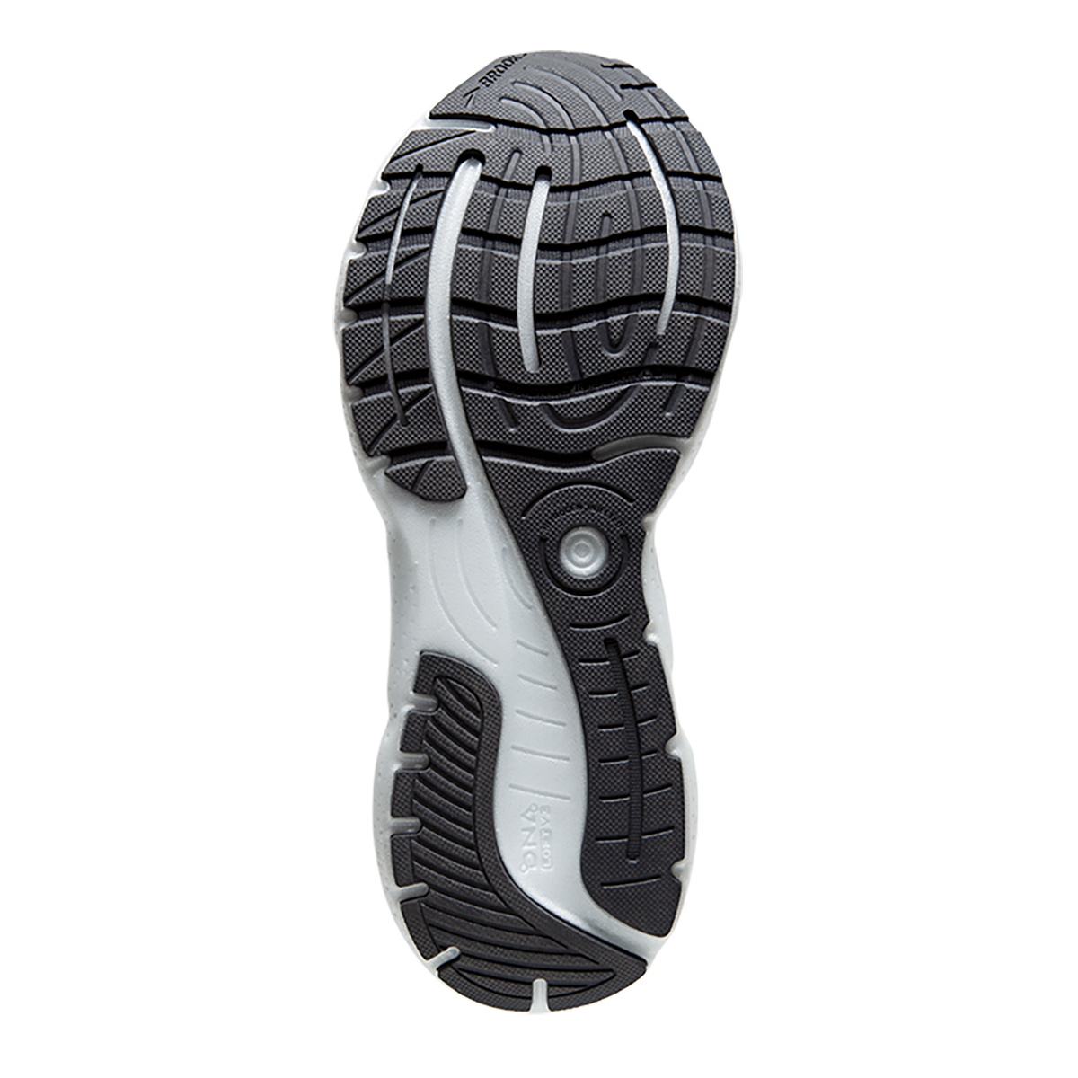 Brooks Glycerin 20 Run Visible — Ebony - White - Nightlife — Size B — Width 8 — Top View