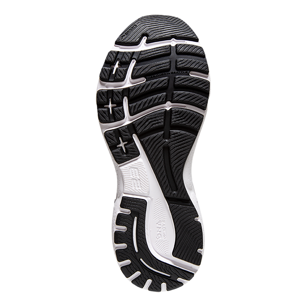Brooks Adrenaline GTS 23 Abstract Pack — White - Black - Orchid Bouquet — Size B — Width 5 — Top View