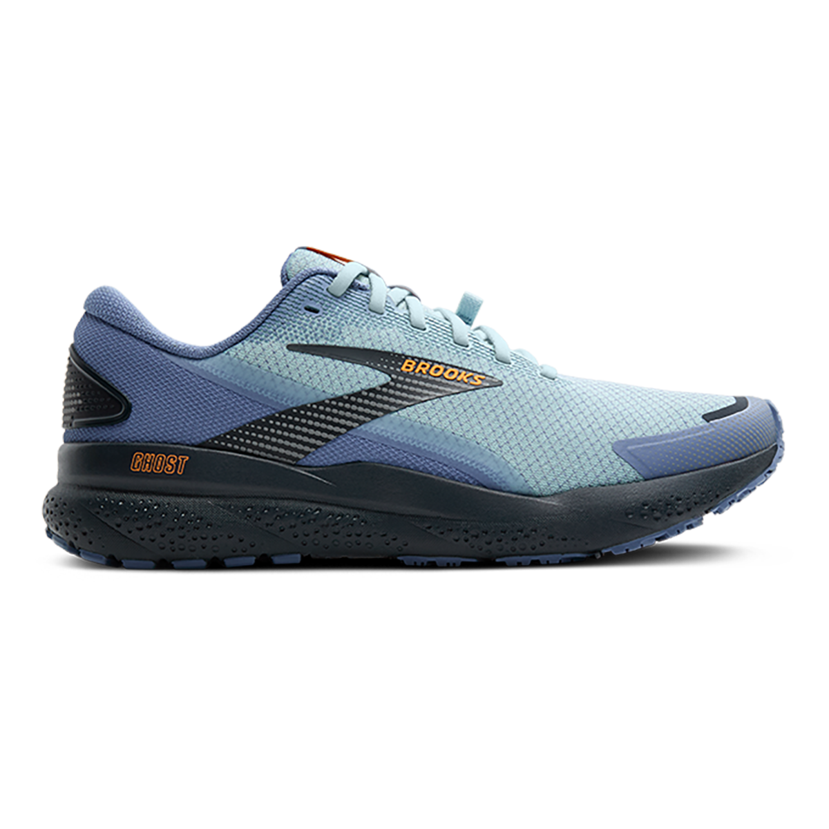 Brooks Ghost 16 Weatherized — Country Blue - Winter Sky - Ebony — Size D — Width 8 — Front View
