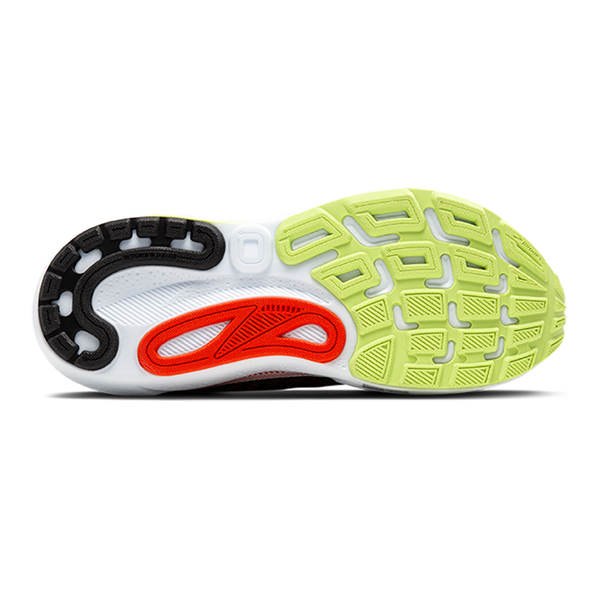 Brooks Adrenaline GTS 24 Black - Mandarin Red - Green — Black - Mandarin Red - Green — Size D — Width 10.5 — Top View